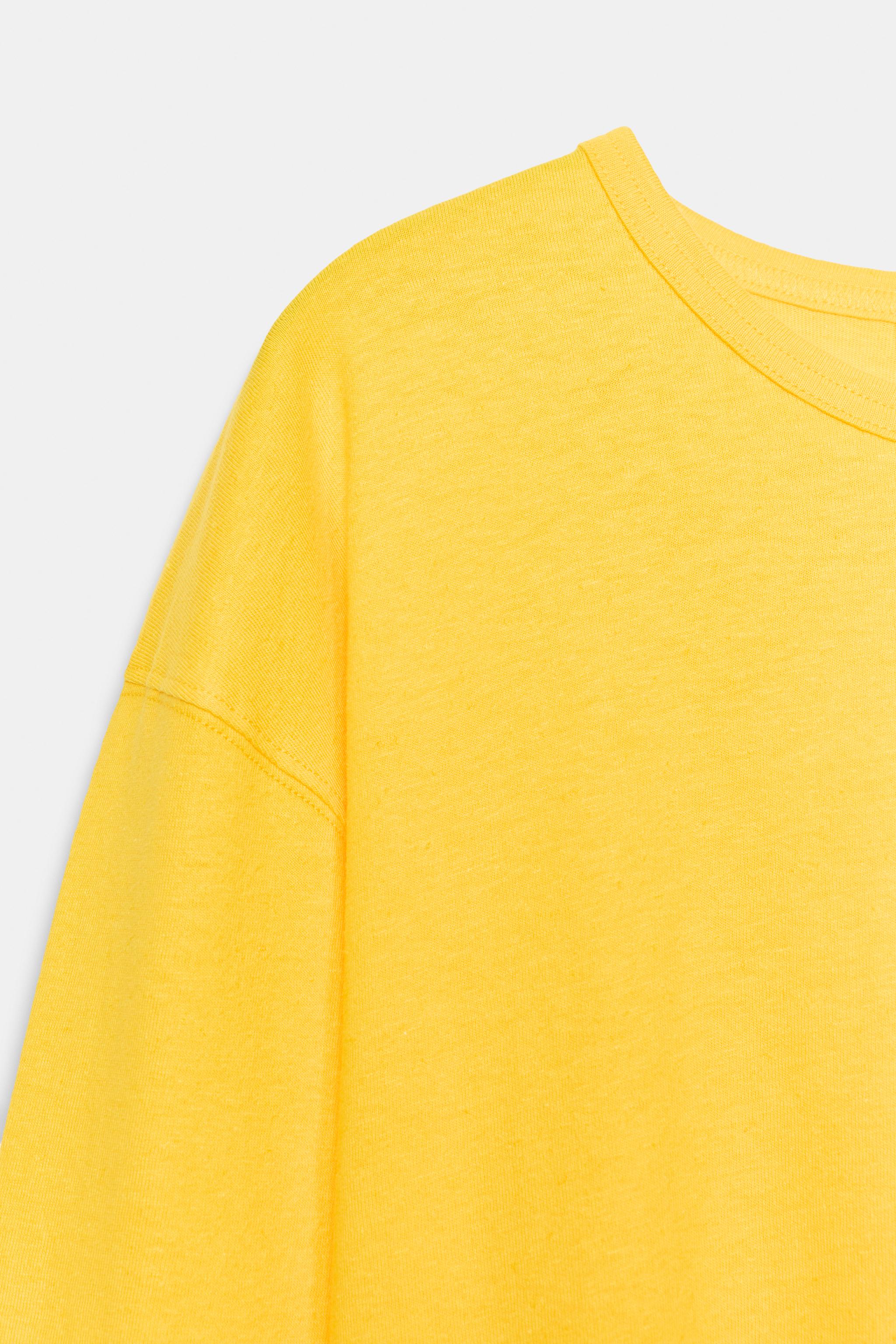 COTTON AND LINEN T-SHIRT